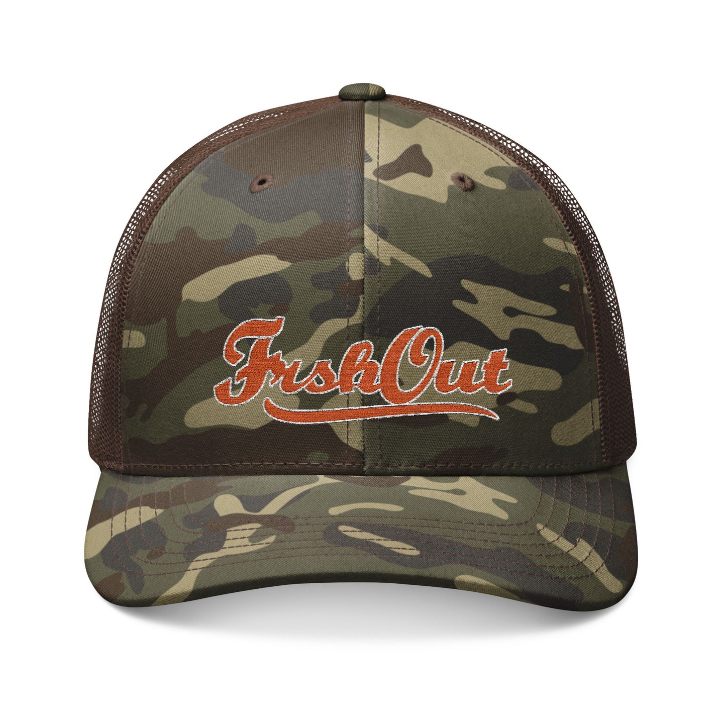 FRSHOUT OG Camo Trucker Hat