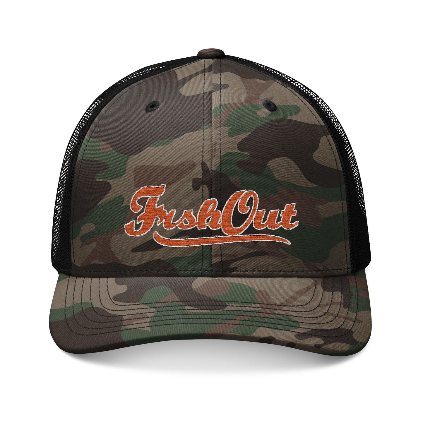 FRSHOUT OG Camo Trucker Hat